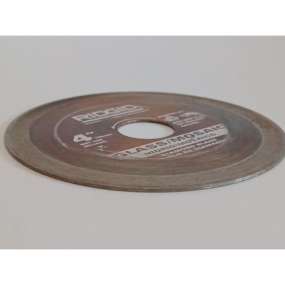 Ridgid Diamond Blade Glass/Mosaic Tile 4" Wet Cutting 5/8" Arbor Chip-Free GT40P - Picture 5 of 13